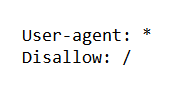 User-agent Disallow