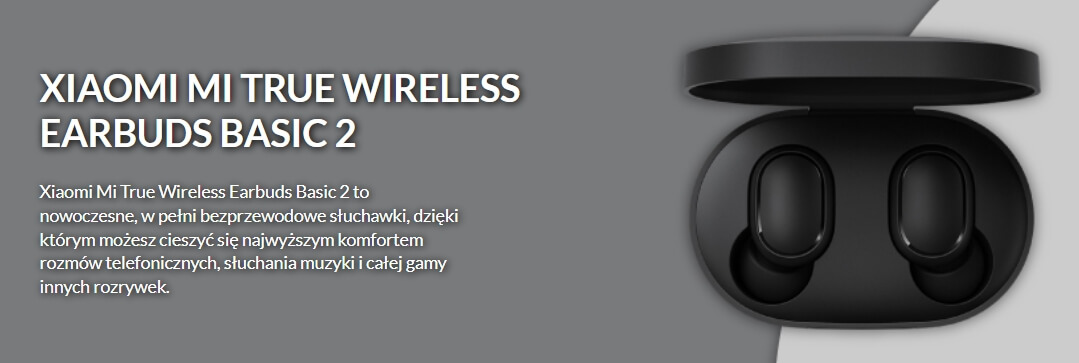 Słuchawki bezprzewodowe Xiaomi Mi True Wireless Earbuds Basic 2