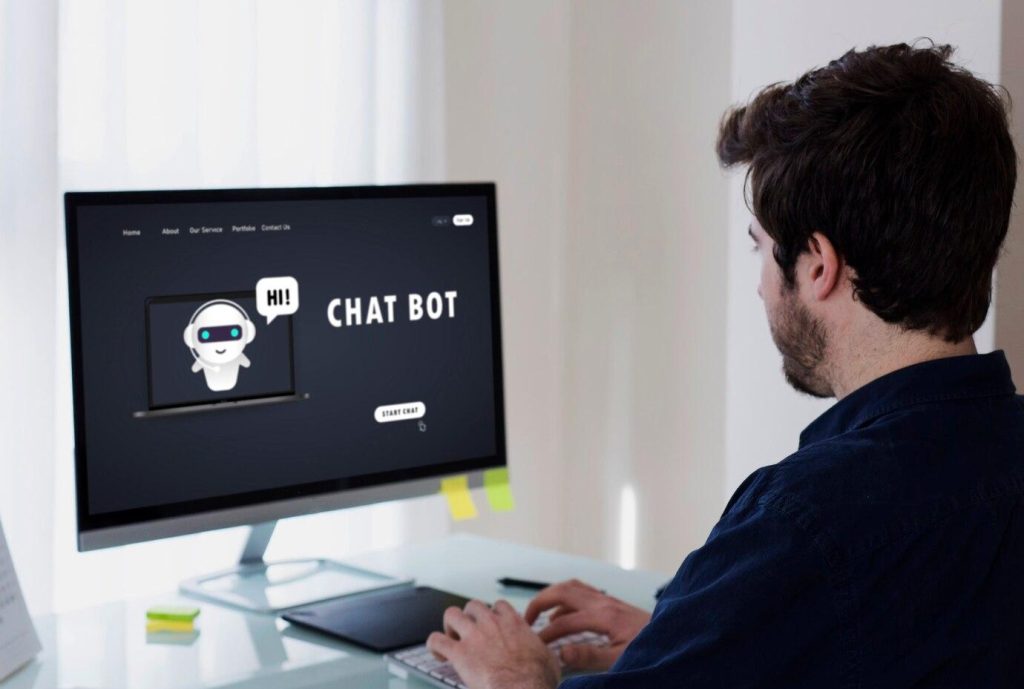 Chat Bot na monitorze