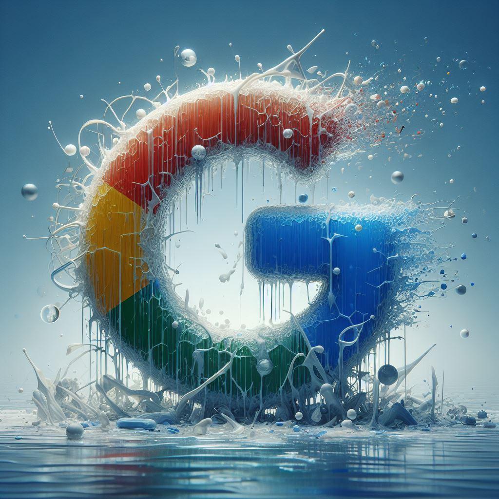 logo Google, woda