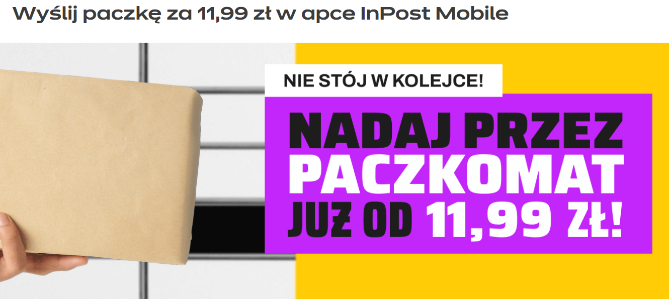 InPost - Nadaj przez paczkomat już od 11,99 zł